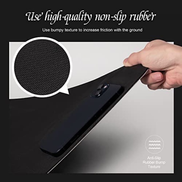 Washable Bathroom Mat Super Absorbent Non Slip Shower Bath Rug Beige 24"x 16" - Picture 3 of 6